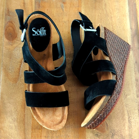 🆕🌿SOFFT SUEDE PLATFORM SANDALS 🌿 - Picture 2 of 7